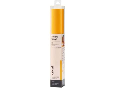 Cricut Smart Vinyl Removable 33X366Cm 1 Sheet (Maize Yellow); Works without a cutting mat – just load & go!; Durable, yet removes without residue; Recommended for indoor use; For Cricut Explore® 3 & Cricut Maker® 3